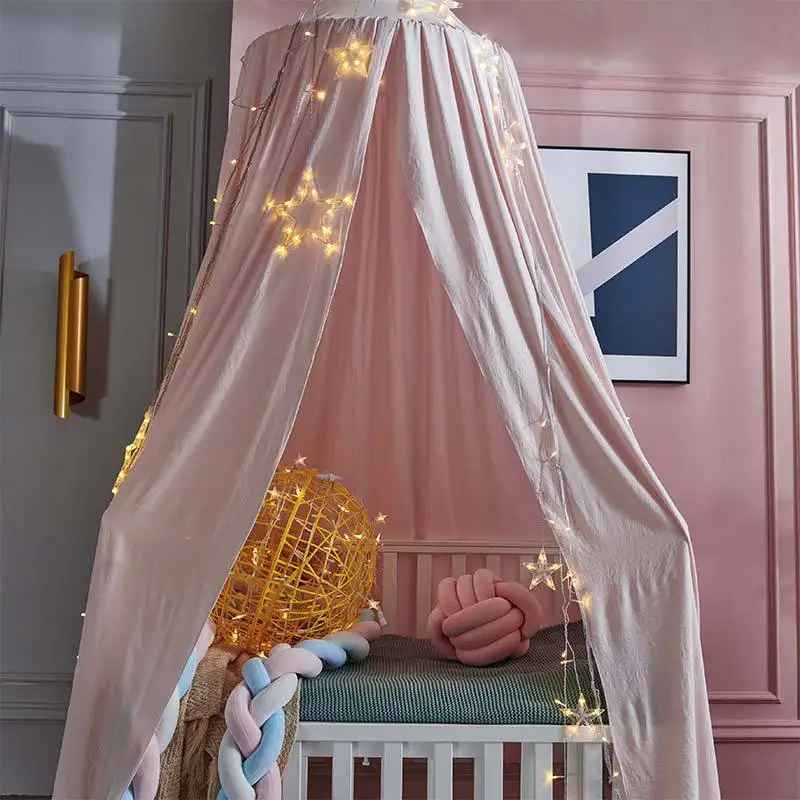 ciel de lit bébé gris