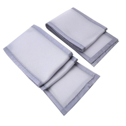 Tour de lit respirant gris