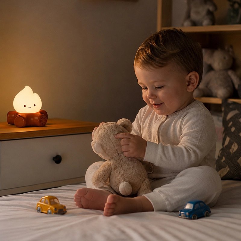 bébé joue a coté Veilleuse bruit blanc