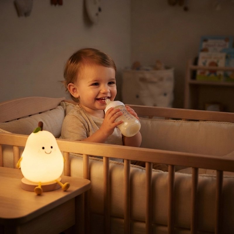bébé regarde Veilleuse bébé