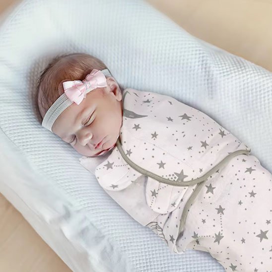 Couverture emmaillotage | Coton Naturel - Univers Bébé Doux