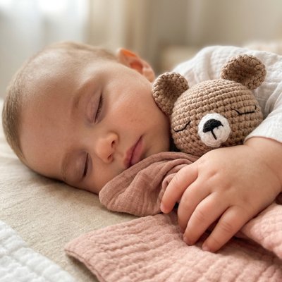 Doudou bebe ours brin