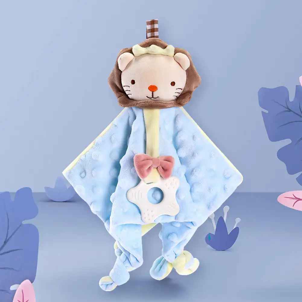 doudou lion bleu