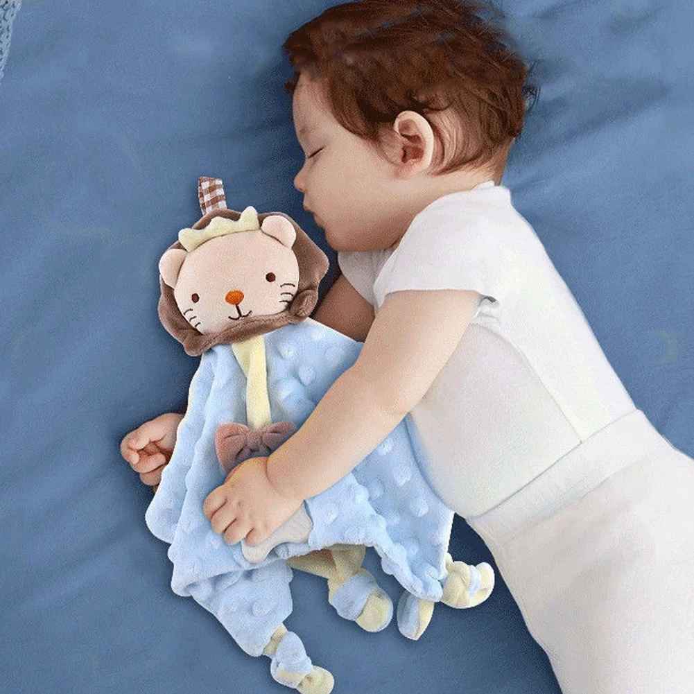 doudou lion bleu