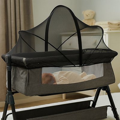 Moustiquaire lit bébé noire