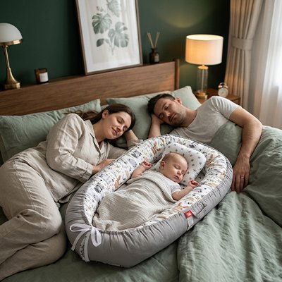 Reducteur de lit pour bebe avec parent
