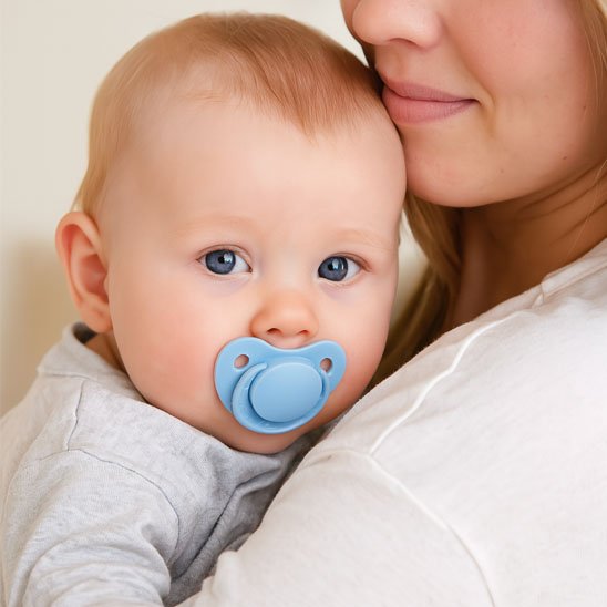 Tétine bébé bleu