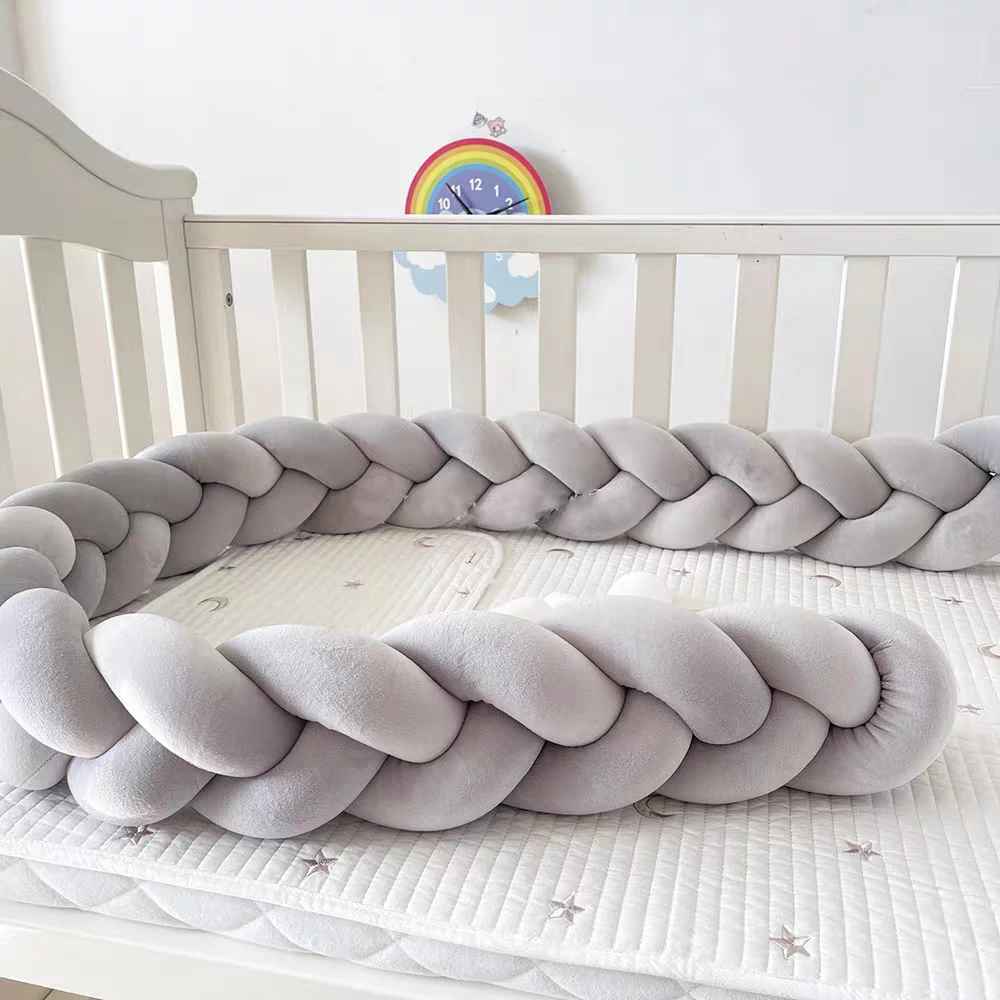 tresse de lit gris
