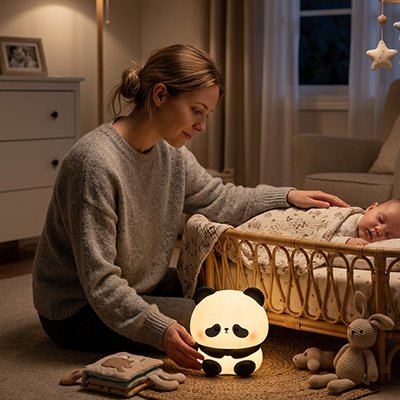 Veilleuse bébé banda maman bébé