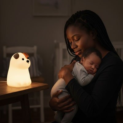 Veilleuse bébé chiot