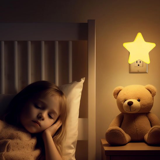 Veilleuse bébé étoile sans batterie