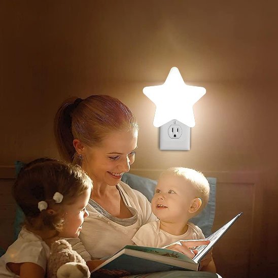 Veilleuse bébé forme étoile