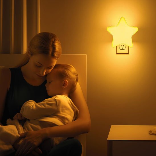 Veilleuse bébé murale