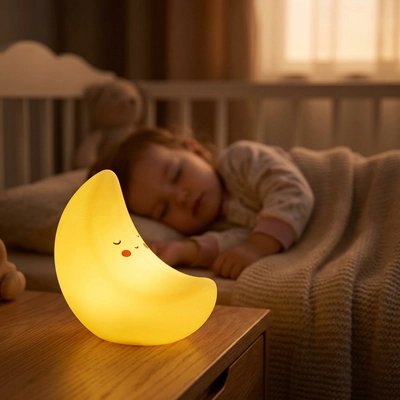 Veilleuse lune pour bébé
