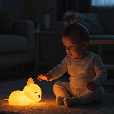 Veilleuse renard bébé